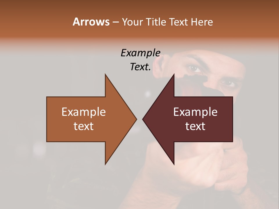 Armor Warrior Aiming PowerPoint Template