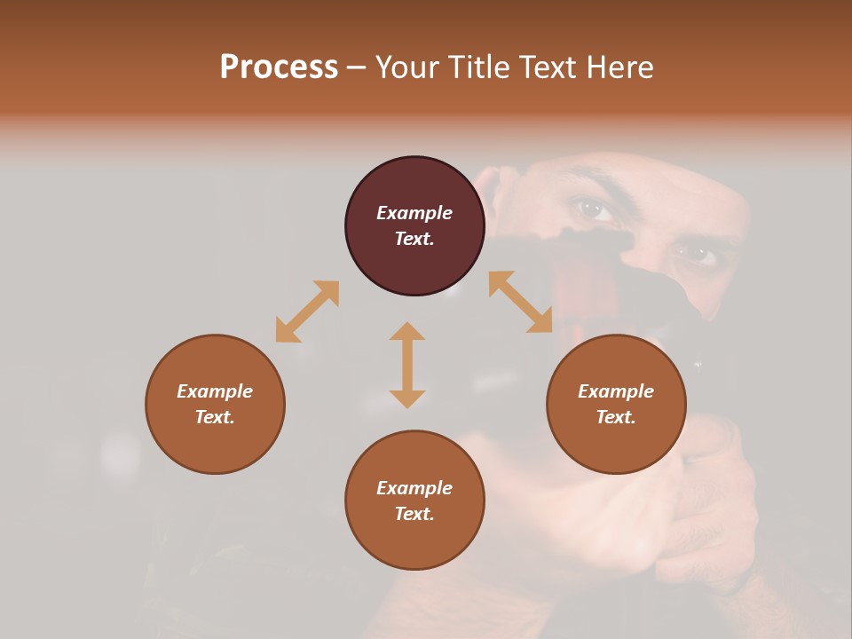 Armor Warrior Aiming PowerPoint Template