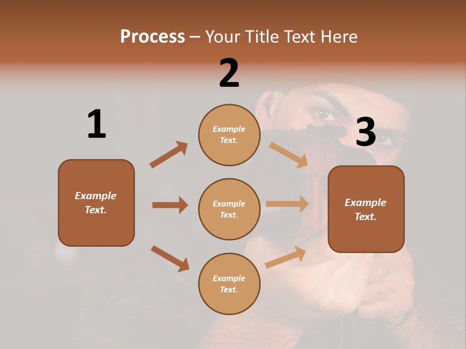 Armor Warrior Aiming PowerPoint Template
