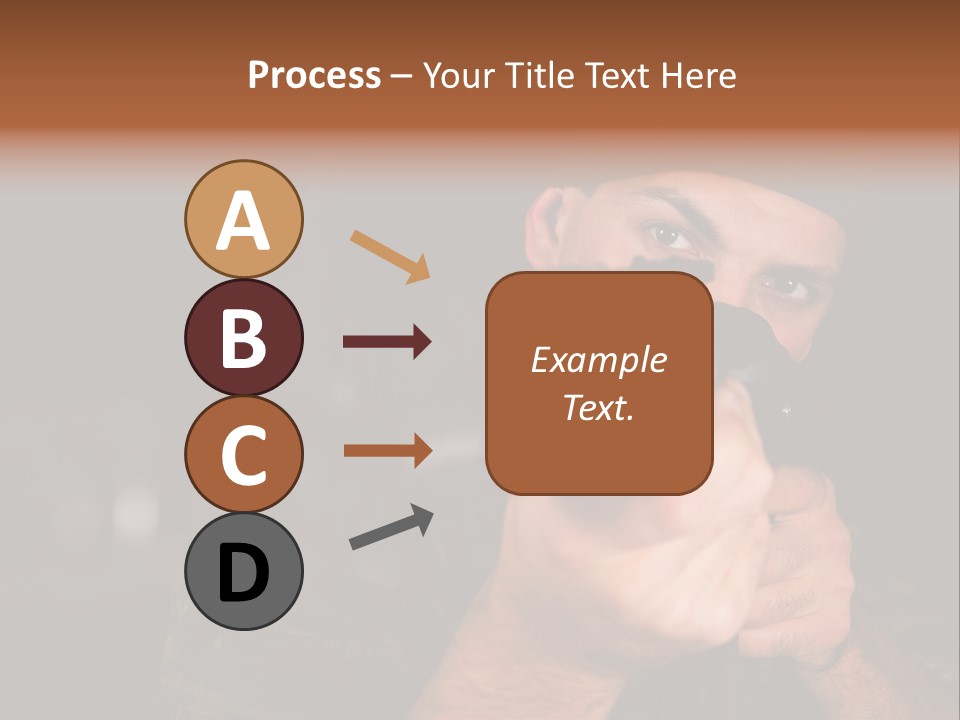 Armor Warrior Aiming PowerPoint Template