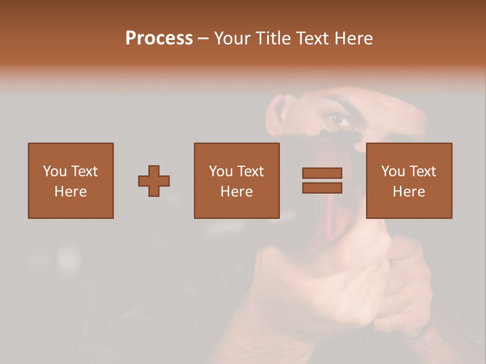 Armor Warrior Aiming PowerPoint Template