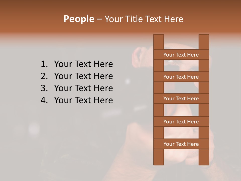 Armor Warrior Aiming PowerPoint Template