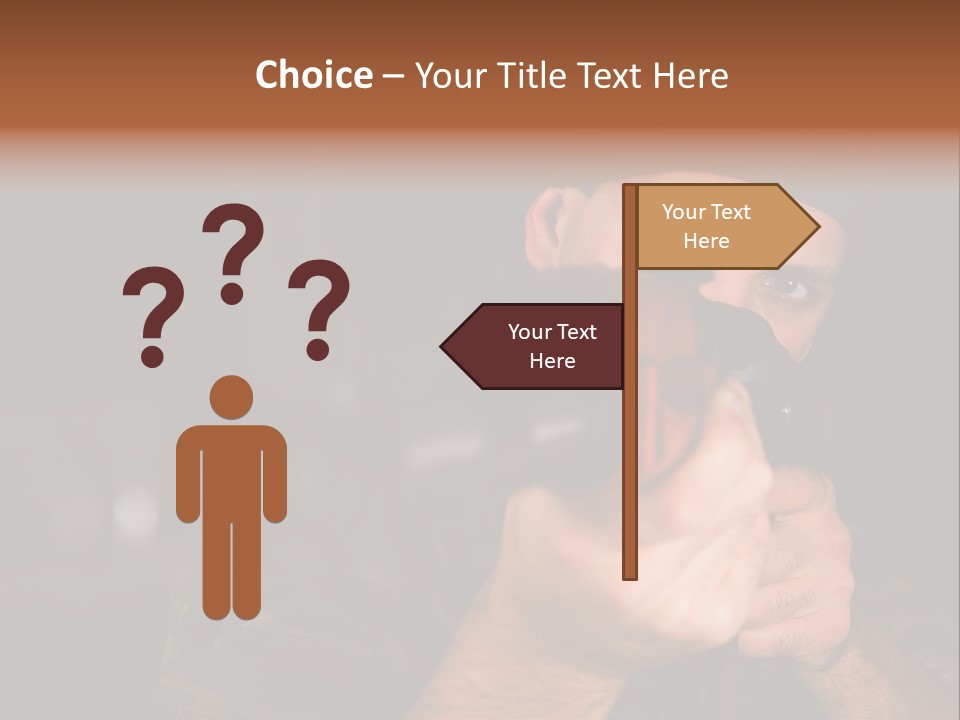 Armor Warrior Aiming PowerPoint Template