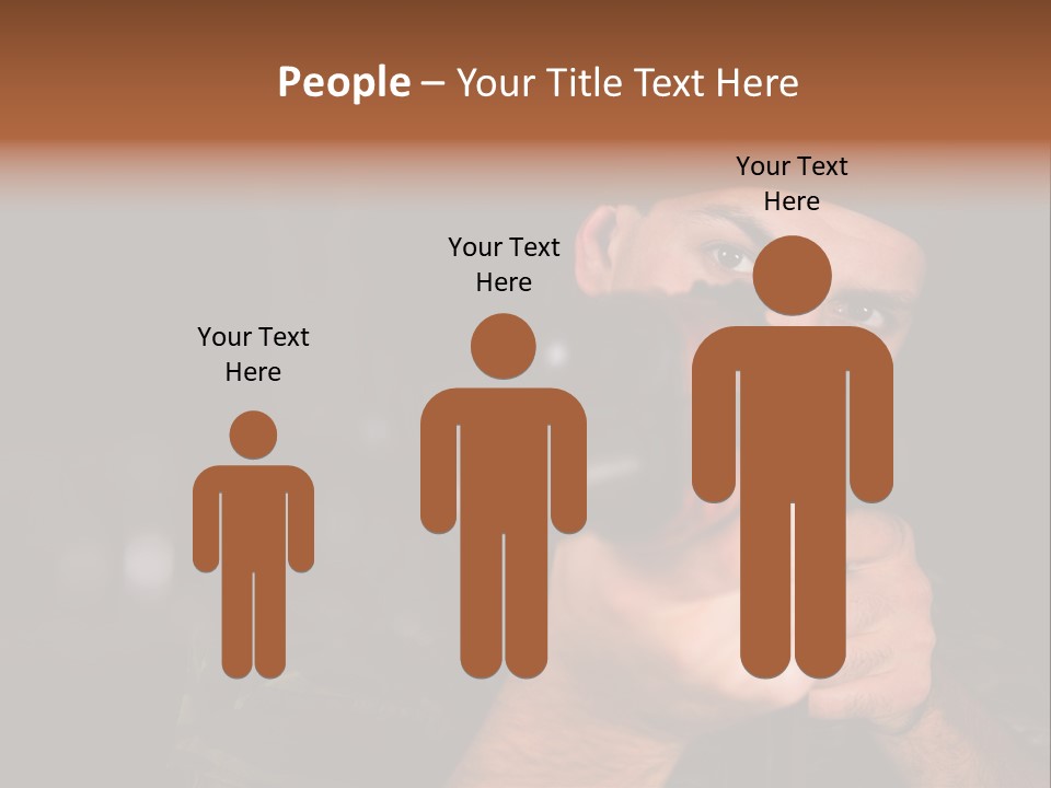 Armor Warrior Aiming PowerPoint Template