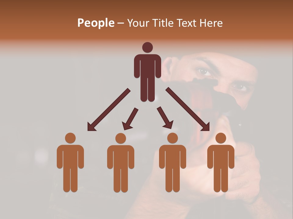 Armor Warrior Aiming PowerPoint Template