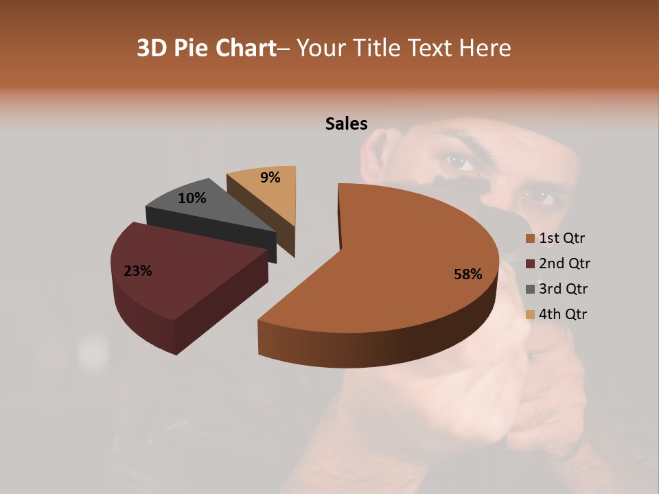 Armor Warrior Aiming PowerPoint Template
