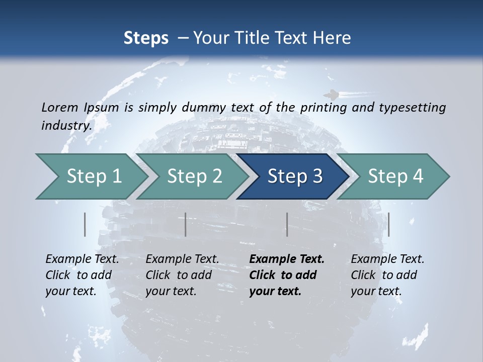 Station Black Aerial PowerPoint Template