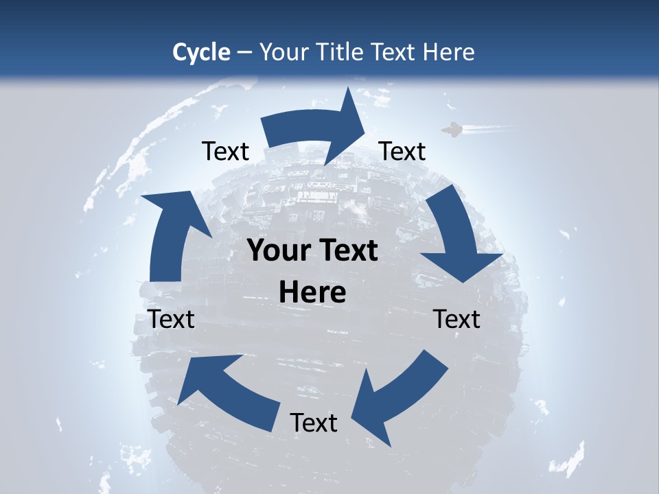 Station Black Aerial PowerPoint Template