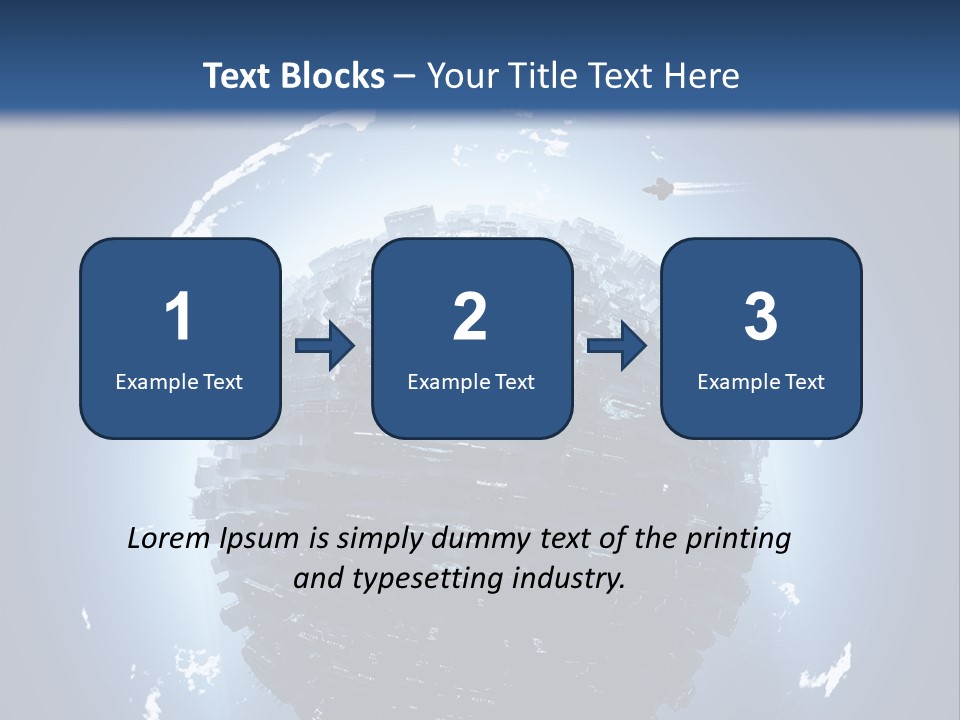 Station Black Aerial PowerPoint Template