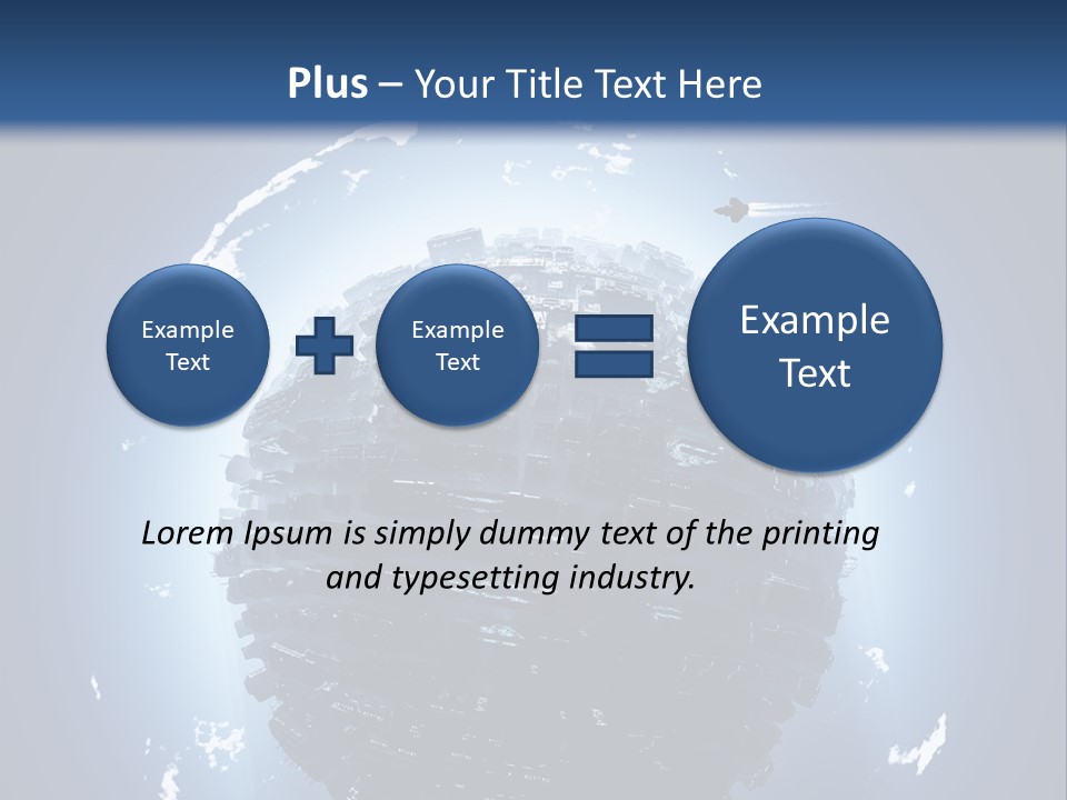 Station Black Aerial PowerPoint Template