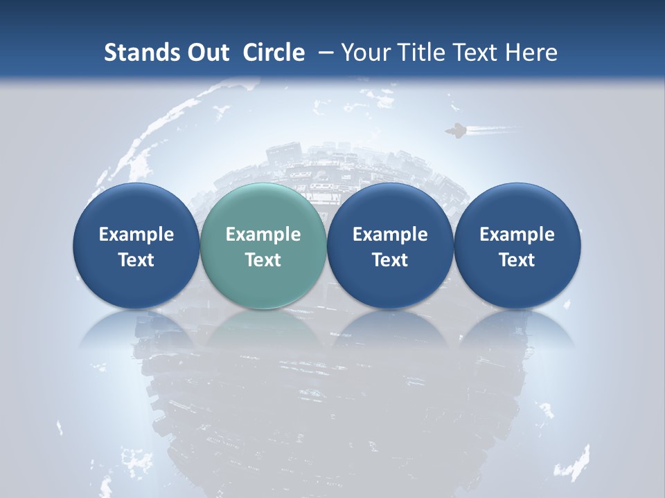 Station Black Aerial PowerPoint Template