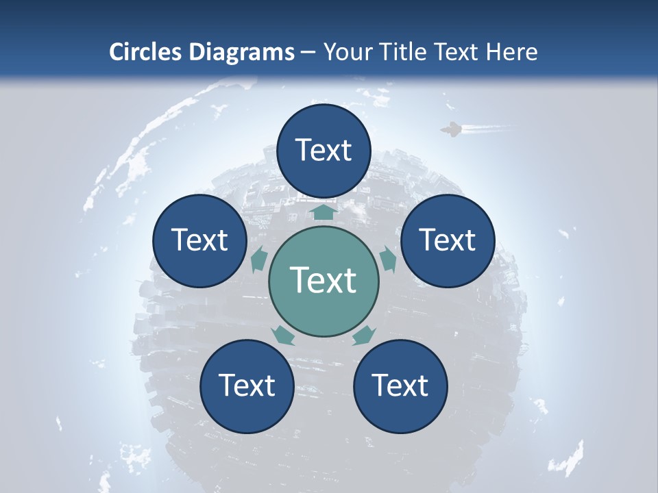 Station Black Aerial PowerPoint Template