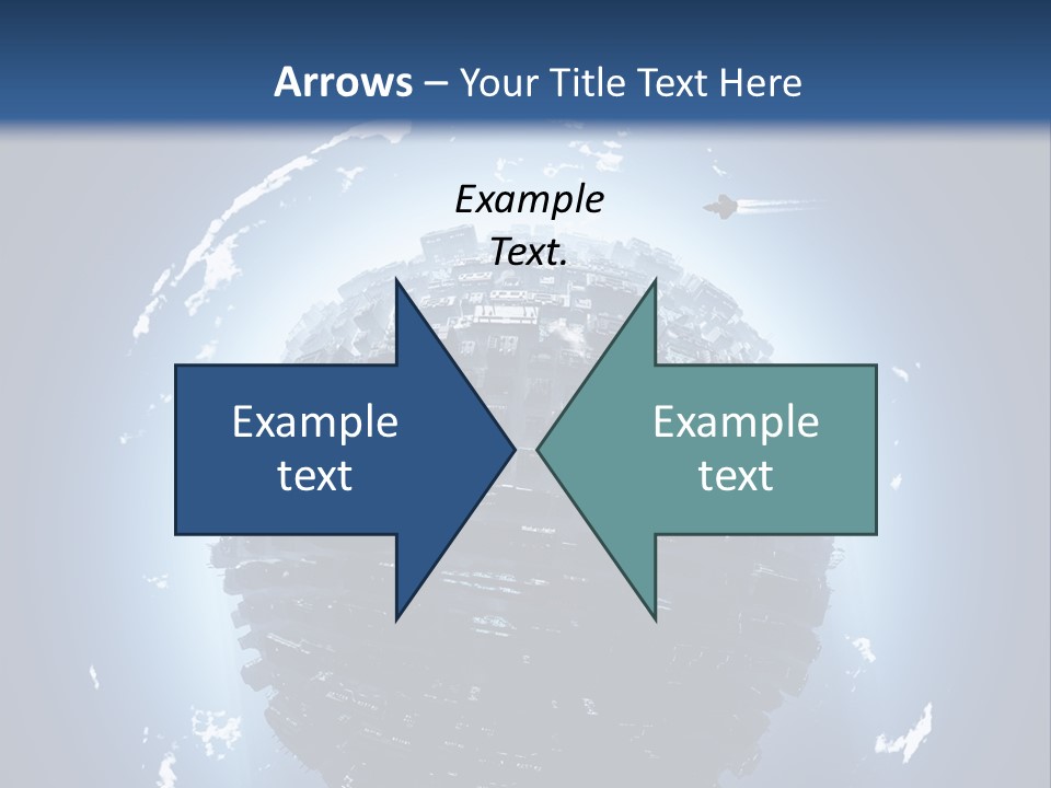 Station Black Aerial PowerPoint Template