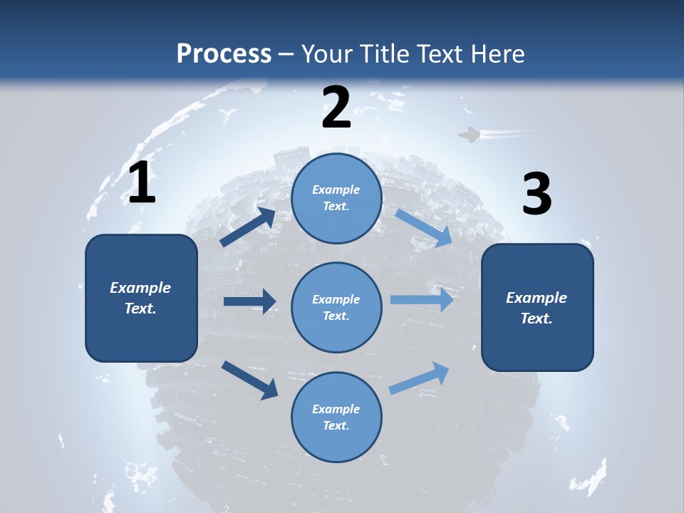 Station Black Aerial PowerPoint Template