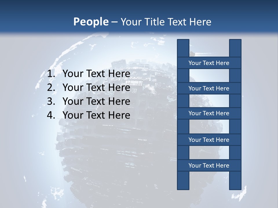 Station Black Aerial PowerPoint Template