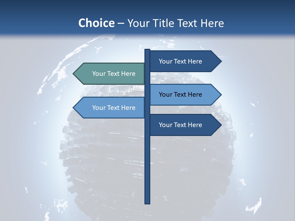 Station Black Aerial PowerPoint Template