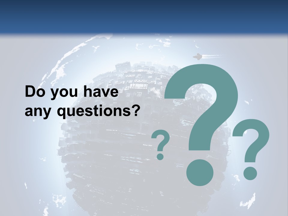 Station Black Aerial PowerPoint Template