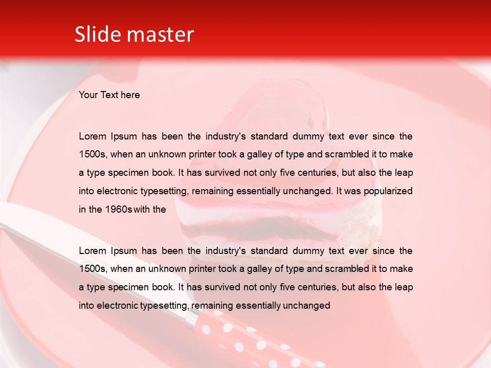 Heart Day Plate PowerPoint Template