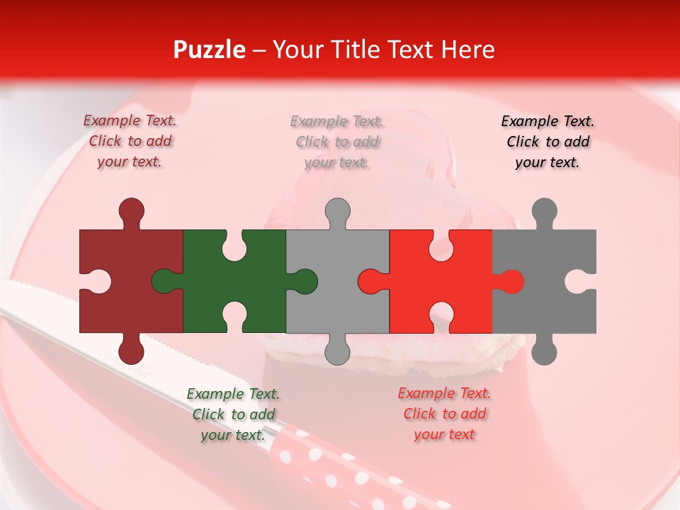 Heart Day Plate PowerPoint Template