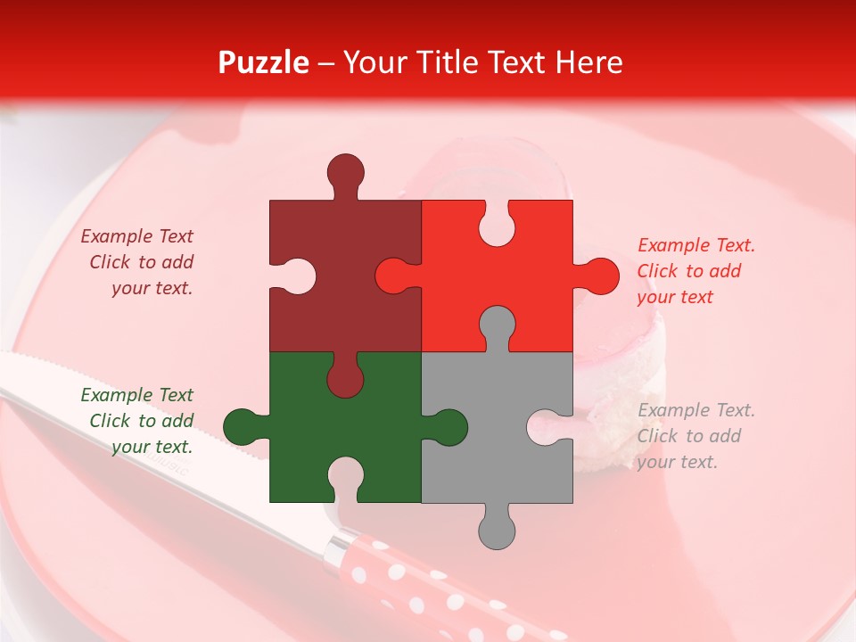 Heart Day Plate PowerPoint Template