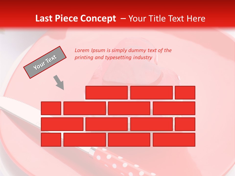 Heart Day Plate PowerPoint Template