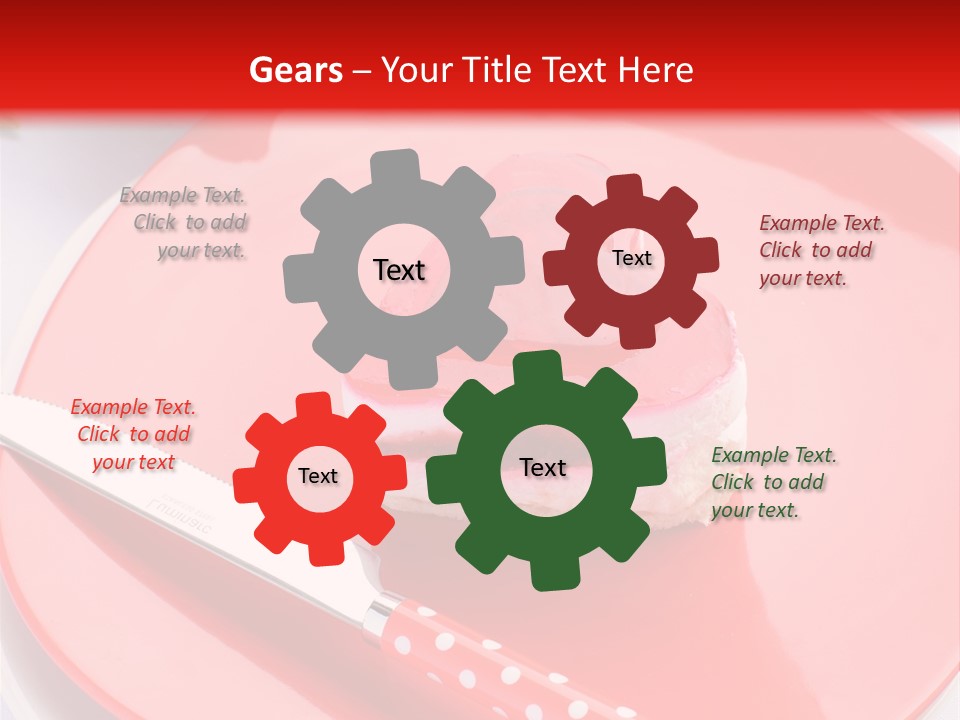 Heart Day Plate PowerPoint Template