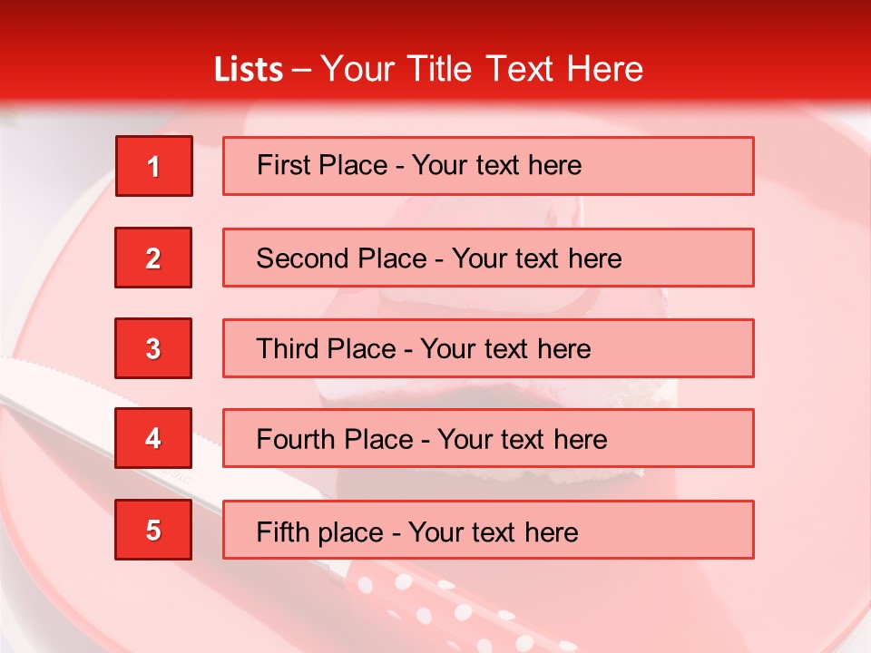 Heart Day Plate PowerPoint Template