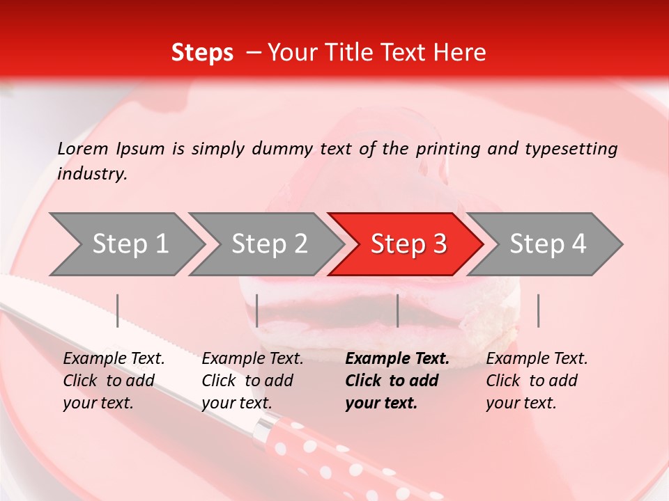 Heart Day Plate PowerPoint Template