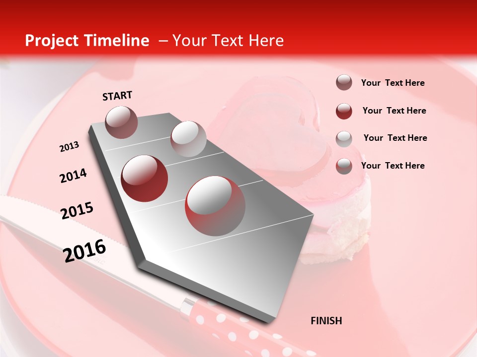 Heart Day Plate PowerPoint Template