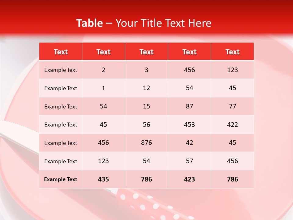 Heart Day Plate PowerPoint Template