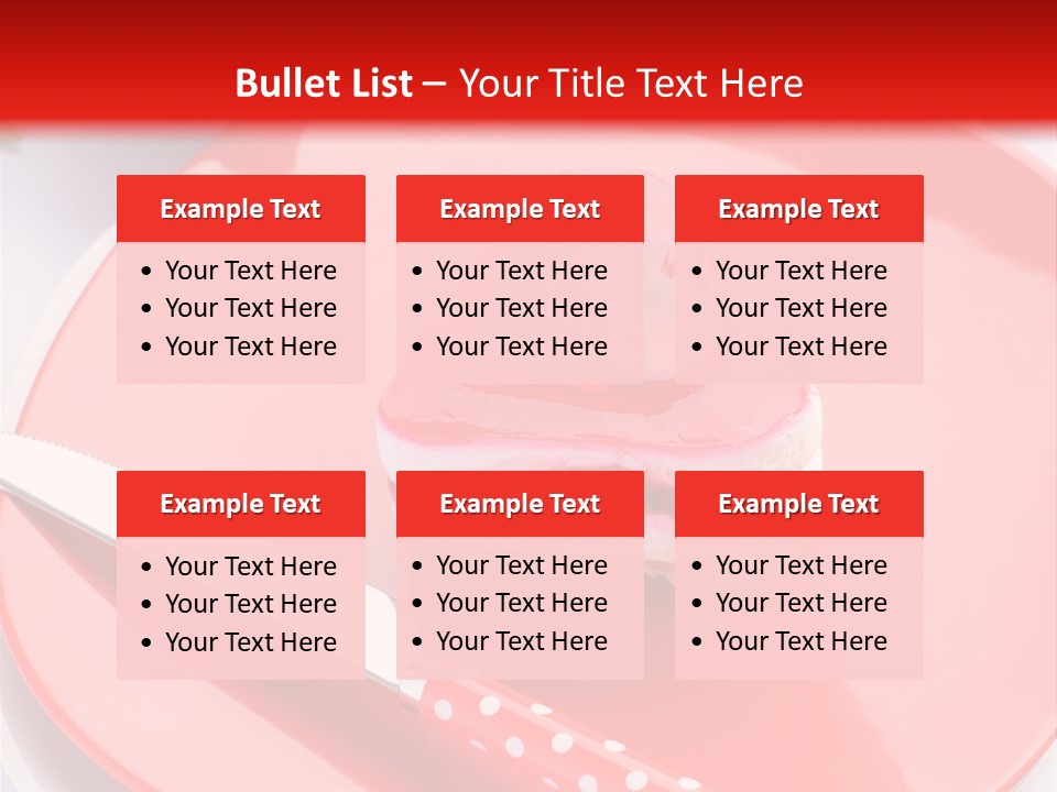 Heart Day Plate PowerPoint Template