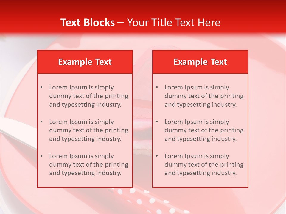 Heart Day Plate PowerPoint Template