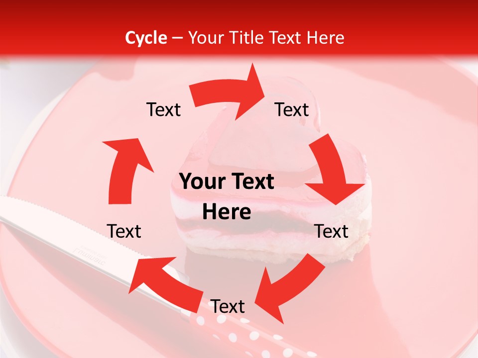 Heart Day Plate PowerPoint Template