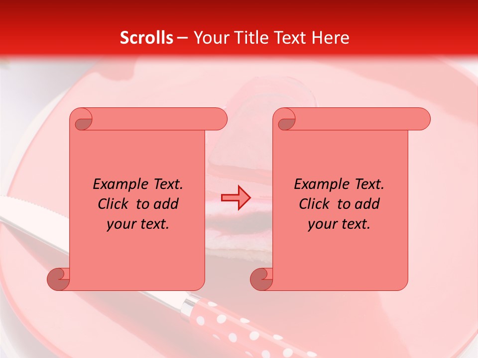 Heart Day Plate PowerPoint Template