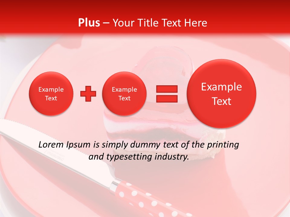 Heart Day Plate PowerPoint Template