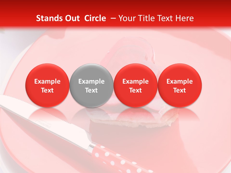 Heart Day Plate PowerPoint Template