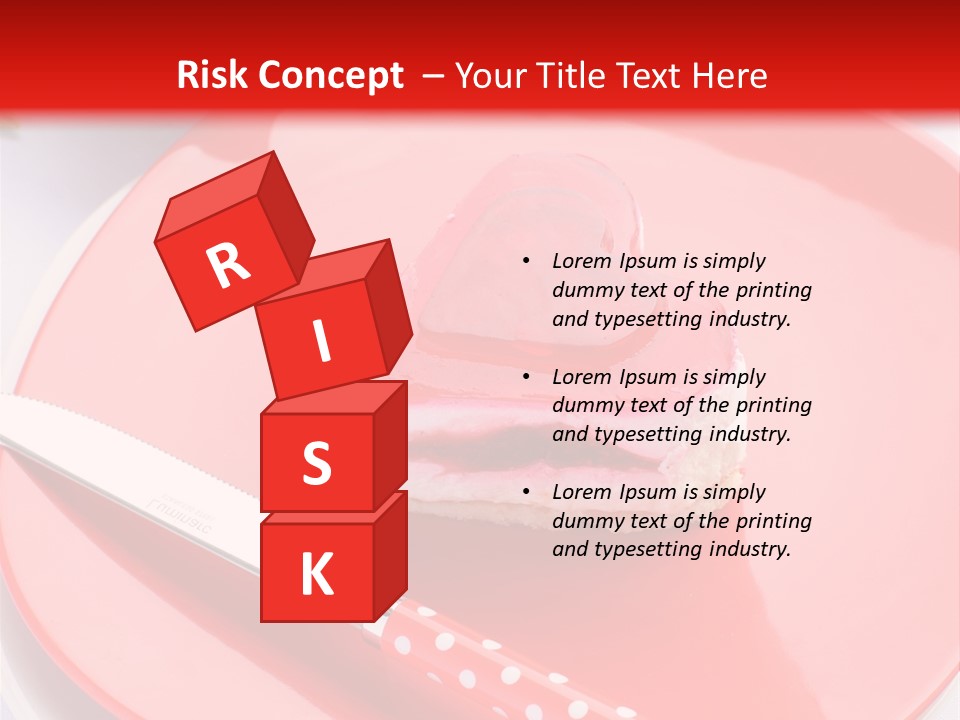 Heart Day Plate PowerPoint Template