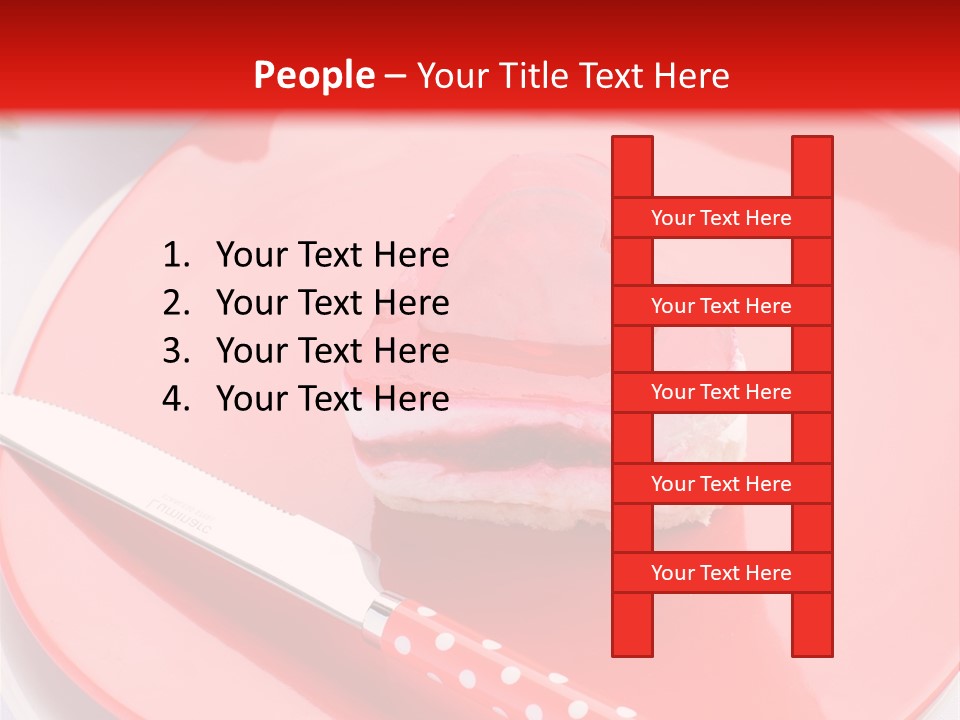 Heart Day Plate PowerPoint Template