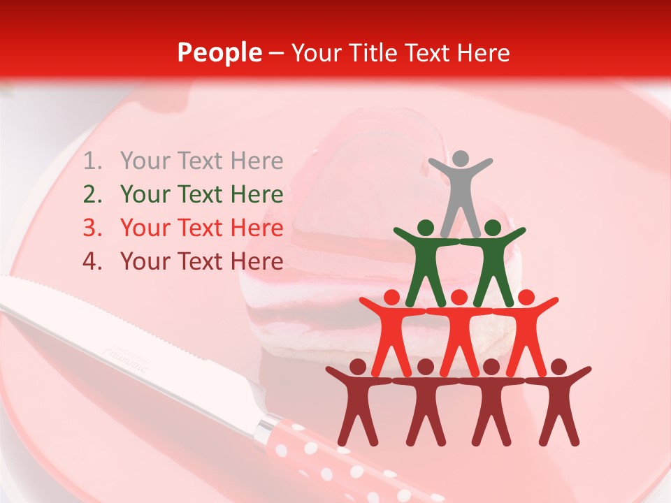 Heart Day Plate PowerPoint Template