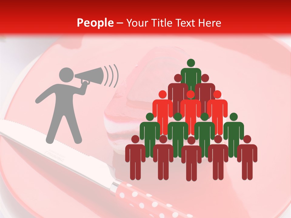 Heart Day Plate PowerPoint Template