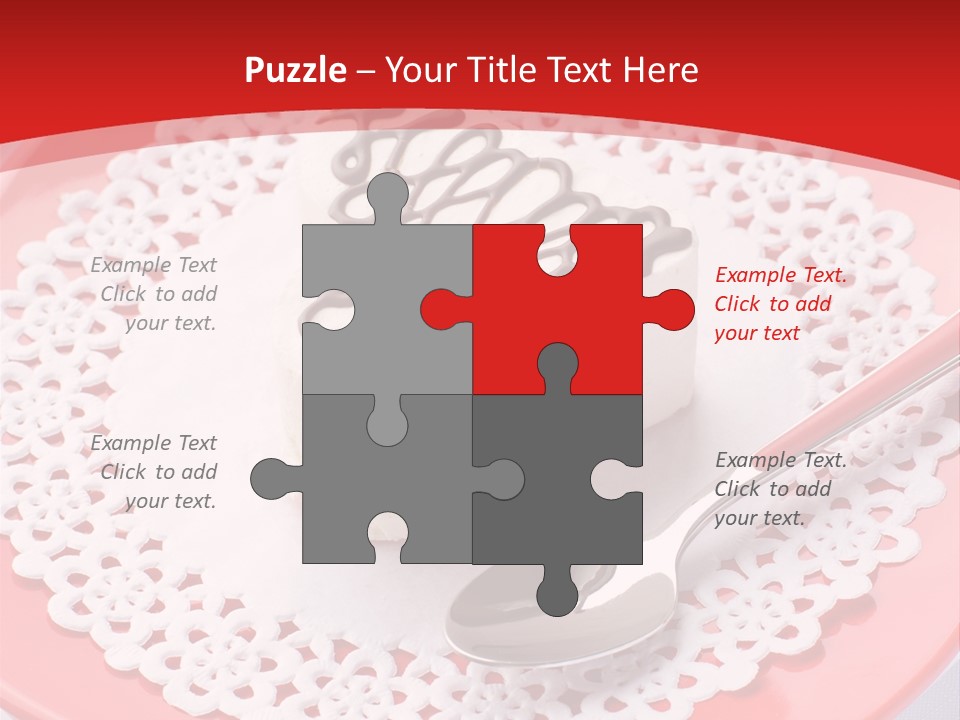 Valentine Dessert Green PowerPoint Template