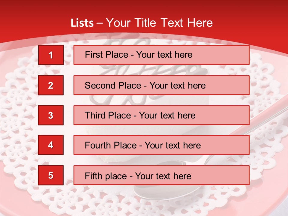 Valentine Dessert Green PowerPoint Template