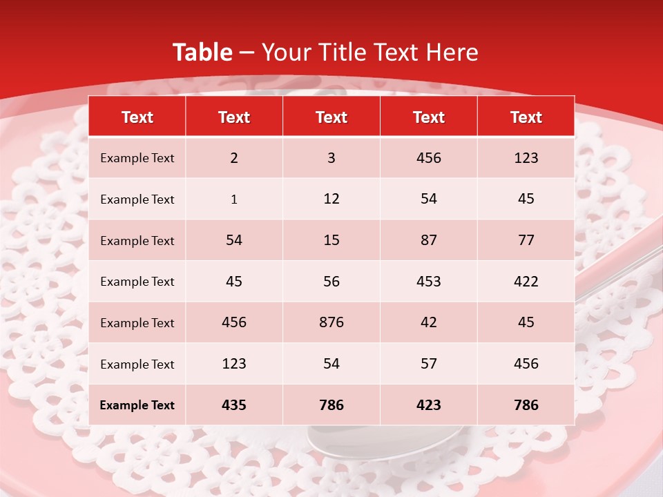 Valentine Dessert Green PowerPoint Template
