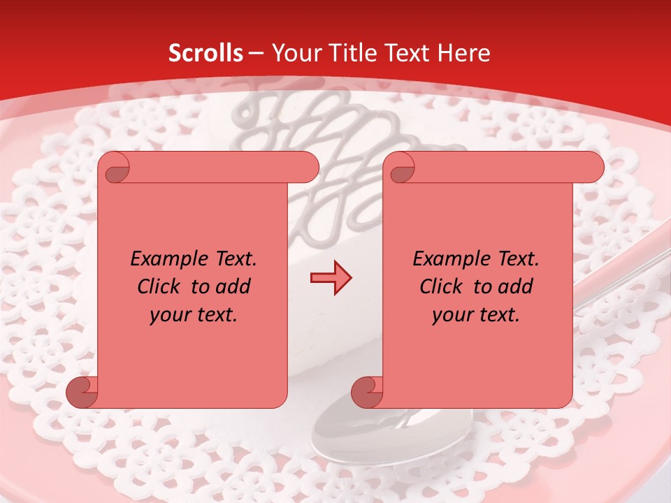 Valentine Dessert Green PowerPoint Template