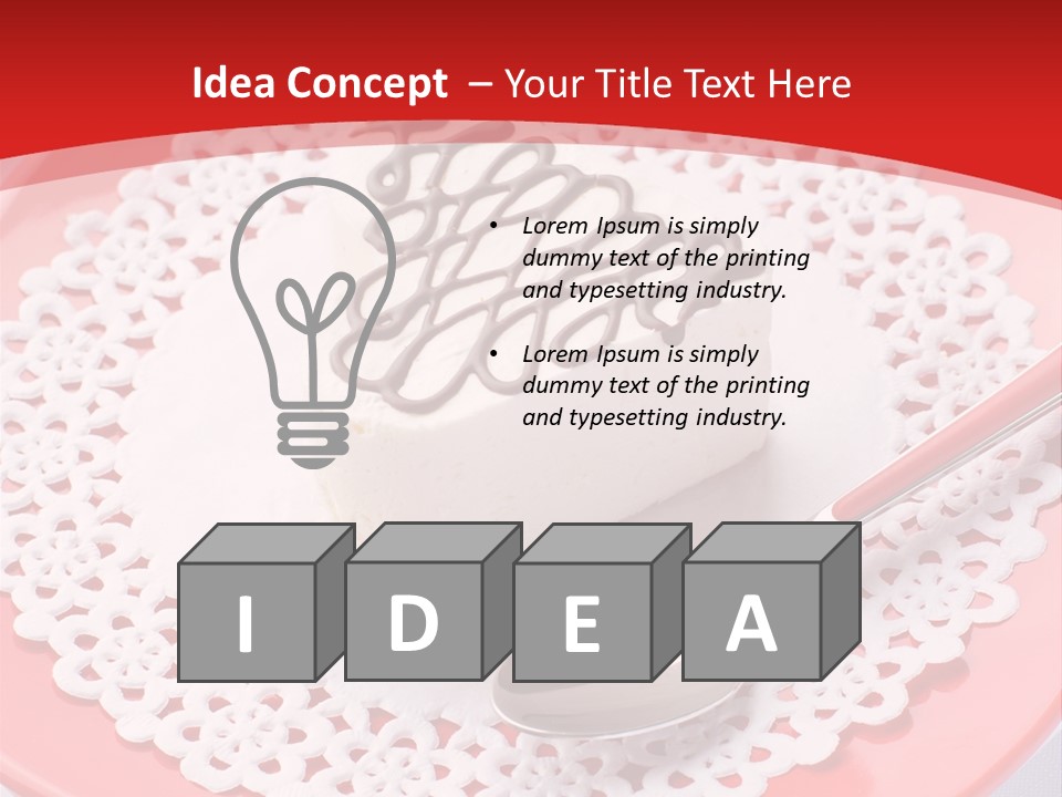 Valentine Dessert Green PowerPoint Template