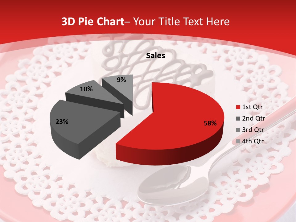 Valentine Dessert Green PowerPoint Template