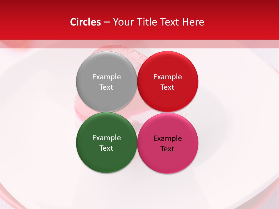 Glazed Pastry Flowers PowerPoint Template