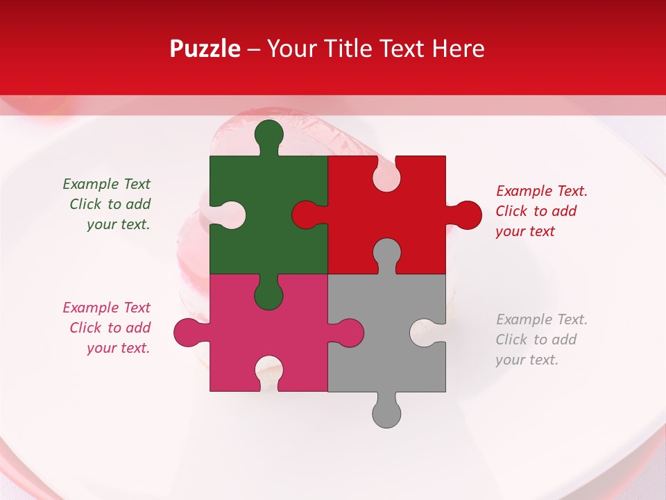 Glazed Pastry Flowers PowerPoint Template