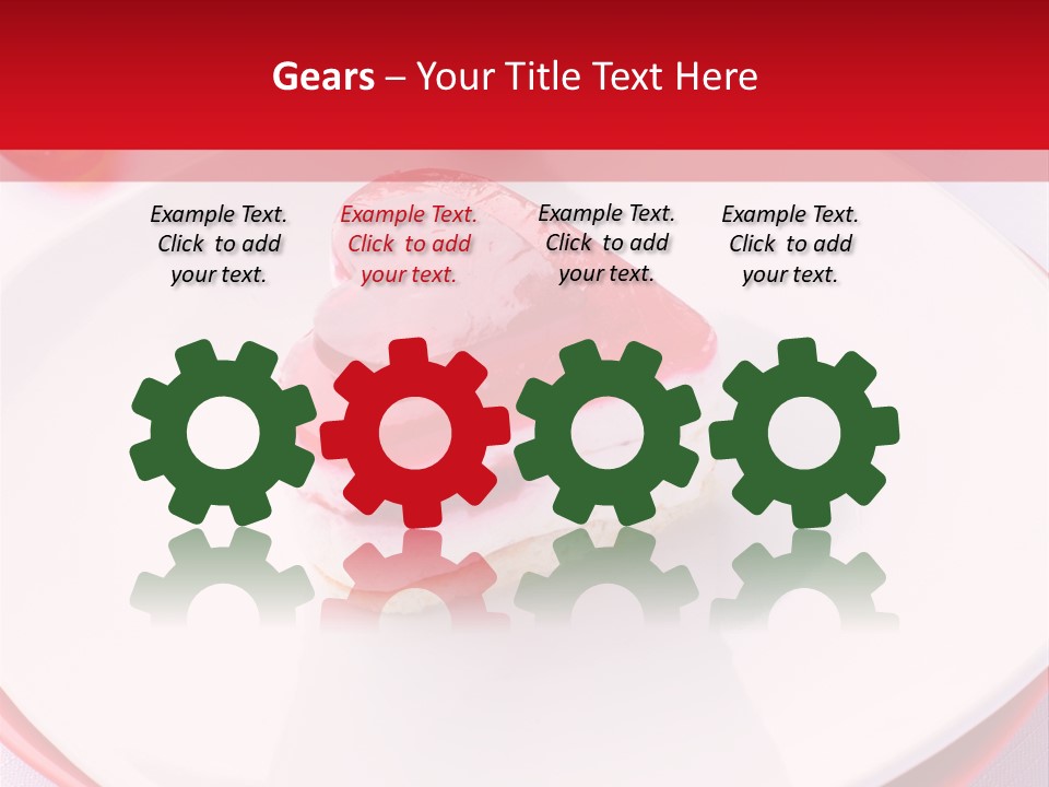 Glazed Pastry Flowers PowerPoint Template