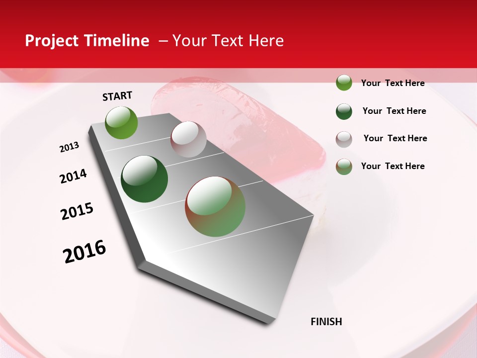 Glazed Pastry Flowers PowerPoint Template